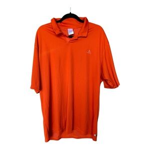 Adidas Men's Orange Polo Shirt